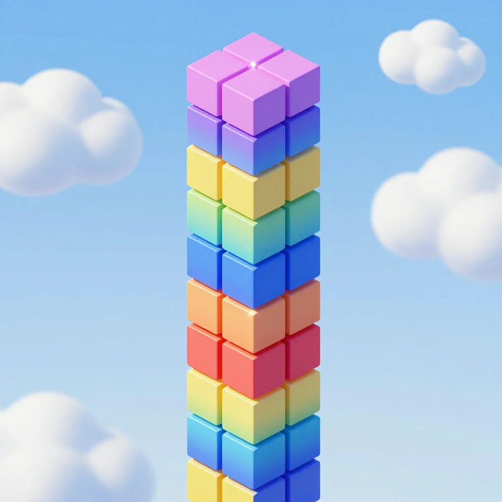 Cube Stack 3D game cover