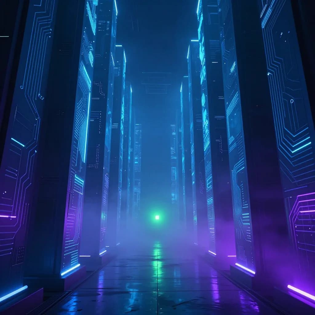 Neon Maze 3D game cover