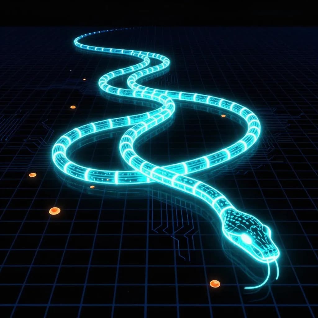 Neon Snake 3D game cover