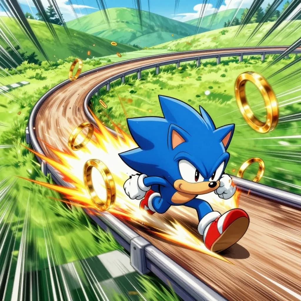 Sonic Run 3D game cover