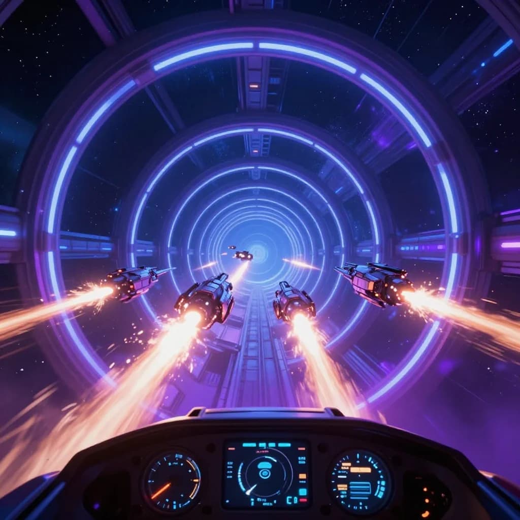 Space Tunnel Shooter game cover