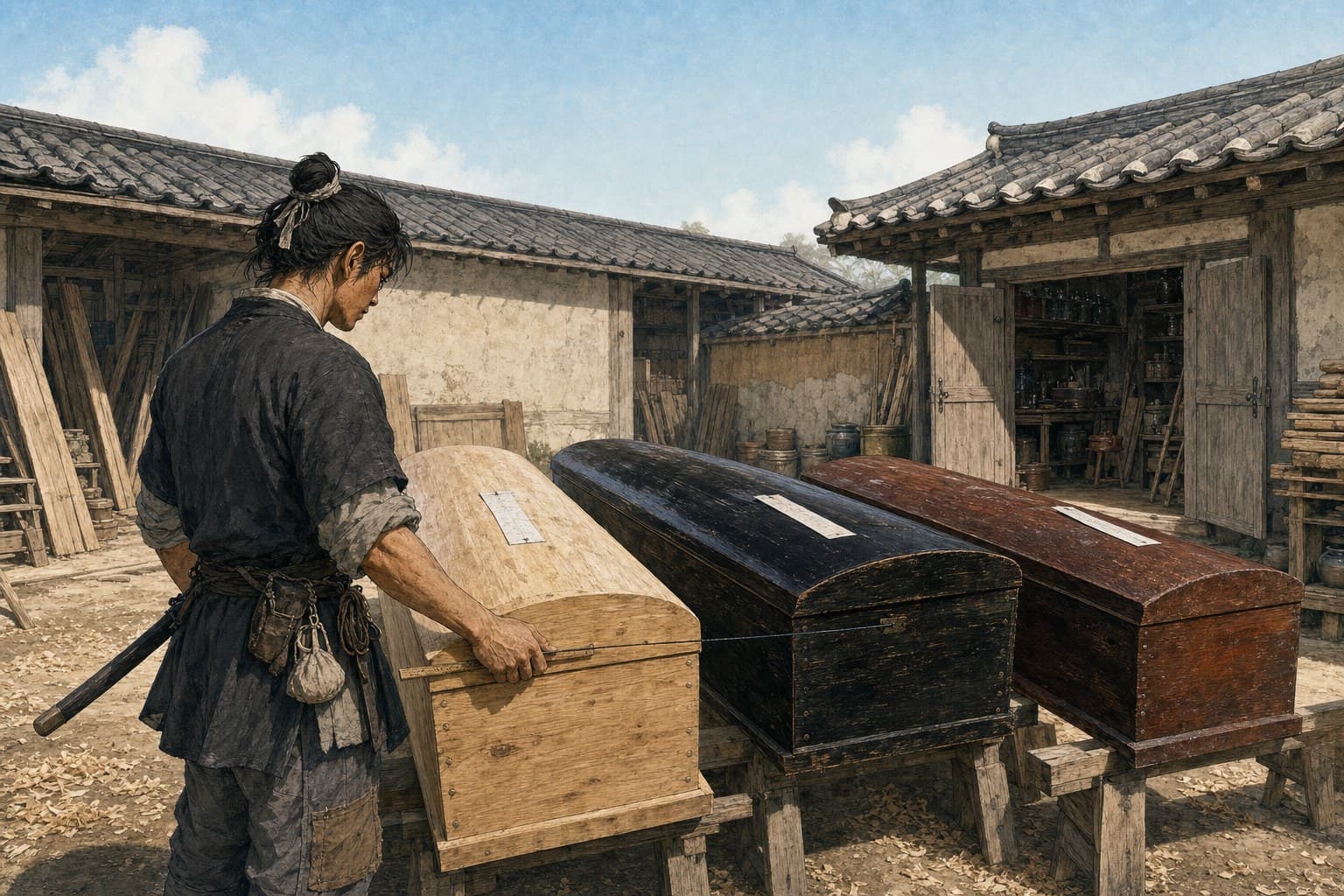 Fictures Studio 작가의 빌려 온 이름의 상여집 표지