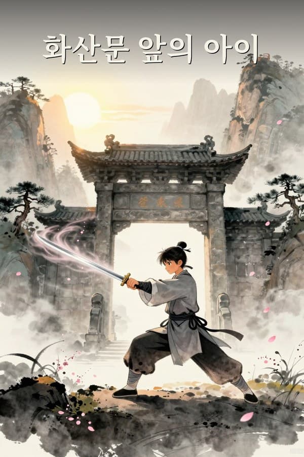 Cover of 화산문 앞의 아이 by Fictures Studio