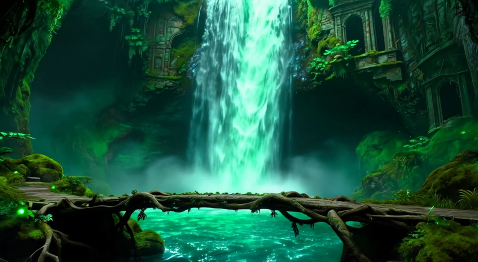 Emerald Veil Falls snapshot